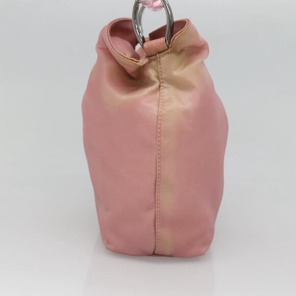 DIOR Maris Pearl Hand Bag Nylon Pink - Picture 4 of 12